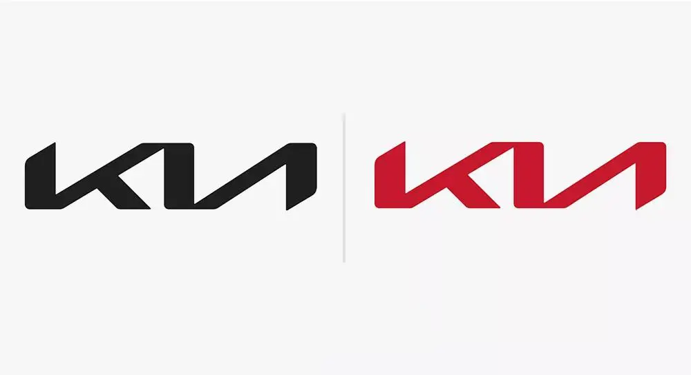 起亚新logo设计-kia字母采用连体设计